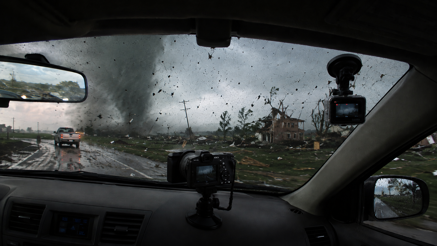 Tempestade se formando no horizonte